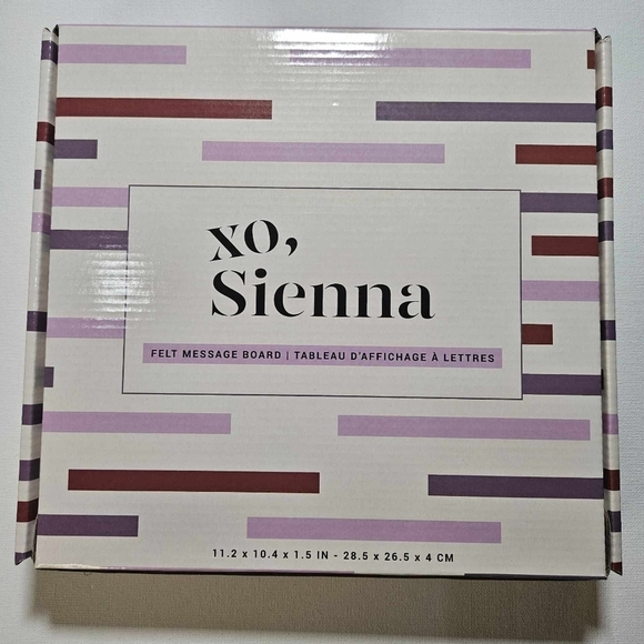 XO, Sienna Felt Message Board Letterboard Customizable Decoration‎ NEW - Picture 1 of 7